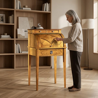 Kantoor meubel Ontwerp Tafel Secretaris Schrijf tafels Kantoor inrichting Antiek hout