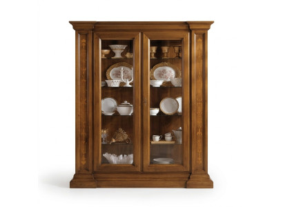 Vitrine 2-deurs kast vitrines woonkamer kasten design kast meubels glas nieuw.