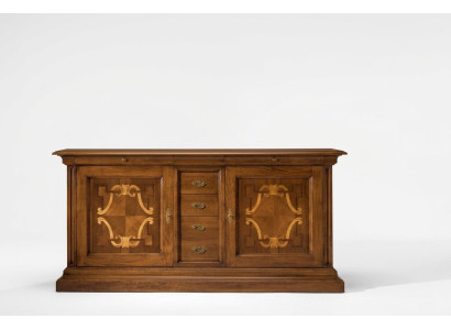 Luxe Italiaanse houten meubels dressoir ladekast barok stijl sideboard echt hout