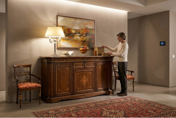 Dressoir Barokstijl Sideboard Massief Hout Luxe Italiaanse Houten Meubels Commode