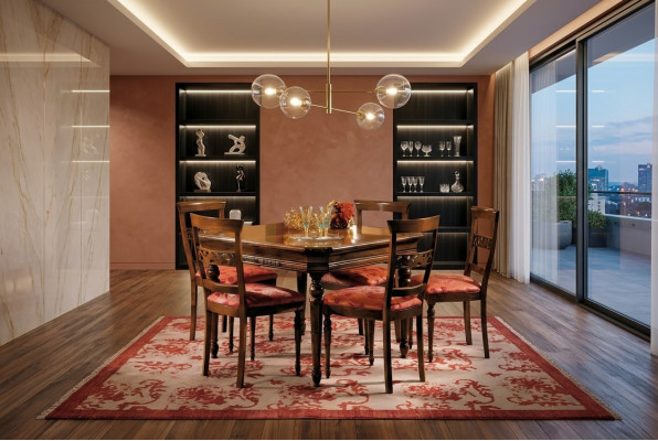 Eettafel Stoel Woonkamer Set Zitgroep 4x Stoelen Modern Gestoffeerde Leuning Ontwerp Nieuw Hout