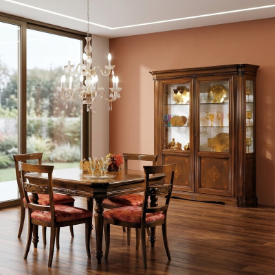 Vitrine 2 deurs kast vitrinekasten woonkamer kasten design kast meubels glas nieuw