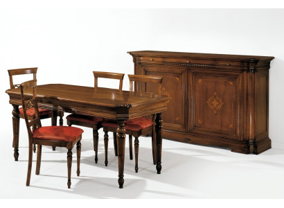 Ontwerper luxe houten vitrinekast Italiaanse meubels Echt houten dressoir