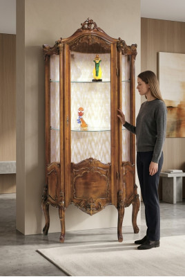 Vitrine woonkamer meubels dressoir massief houten vitrines glazen kast echt hout