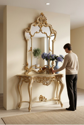 Spiegel console kaptafel console kaptafel kaptafel kaptafel shabby