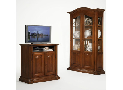 tv Sideboard rtv Woonkamer Ontwerp Plank Houten Planken Lowboard Italië Bruin