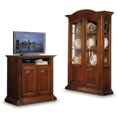 Vitrine glas woonkamer kast massief houten vitrine meubels dressoir massief hout