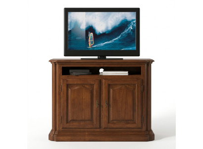 Tv-meubel rtv Woonkamer Design rek Bruin hout Planken Lowboard Italië Nieuw