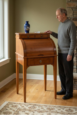 Secretaris Tafel Bureau Bureau Bruin Werktafel Secretaris Kantoor meubilair Massief hout