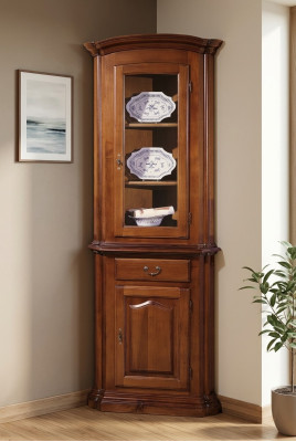 Vitrine Dressoir Retro Stijl Woonkamer Kast Commode Kasten Massief Vitrines