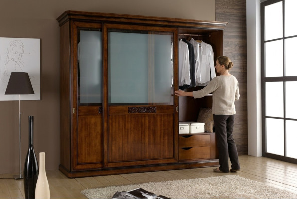 Kledingkast Slaapkamer Kast Luxe Vaccari cav giovanni Massief hout Nieuw