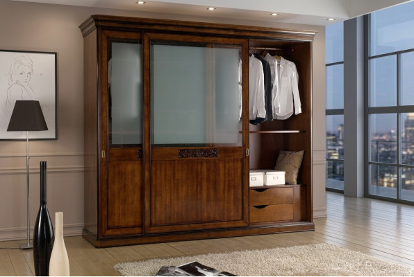 Kledingkast Slaapkamer Kast Luxe Vaccari cav giovanni Massief hout Nieuw