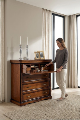Ladenkast Dressoir Dressoirs Massief Houten Kast Meubels Ladenkasten Bruin