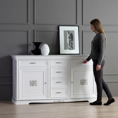 Laden dressoirs massief houten kast meubels dressoir dressoir wit