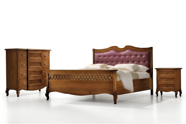 Slaapkamer Massief Houten Meubelen Bed Bekleding Ontwerp Luxe Tweepersoons Hotelbedden Nieuw