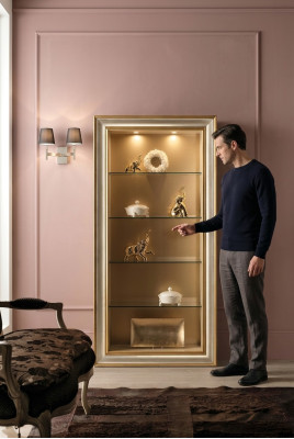 Vitrine Glas Kast Vitrines Woonkamer Kijk Kasten Italiaans Meubilair NIEUW