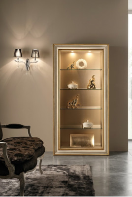Vitrine Glas Kast Vitrines Woonkamer Kijk Kasten Italiaans Meubilair NIEUW