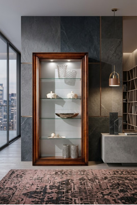 Luxe vitrinemeubels houten kasten plank archiefkast glazen kast antieke kast