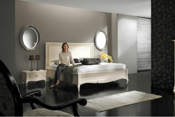 Tweepersoonsbed Bedden Slaapkamer Meubels Massief hout Vaccari cav giovanni Bed Nieuw