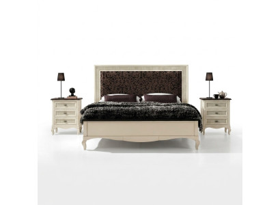 Slaapkamer Bed Nachtkastje Tweepersoonsbed Bekleding Beddenset Groep Set 3-delig.
