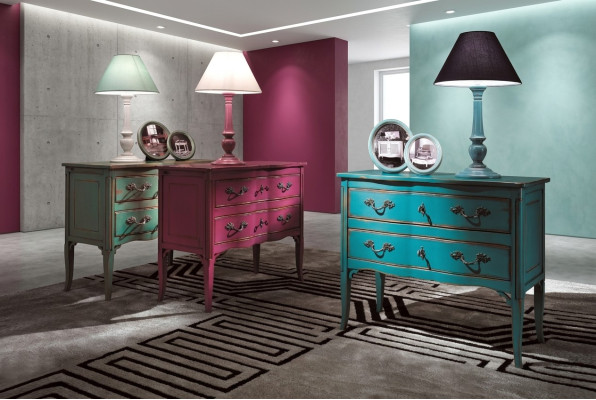 Kast Kast Dressoir Italiaanse meubels Echt hout Ladenkasten Dressoirs Nieuw