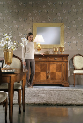Kast met spiegel console meubels ladenkast ontwerp luxe dressoir 2-delig.