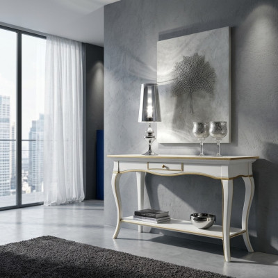 Console nachtkastje slaapkamer bijzettafel modern design meubels hout wit nieuw
