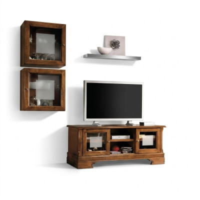 Woonkamerset 3-dlg. Woonkamer RTV vitrine dressoir luxe wandkasten Nieuw