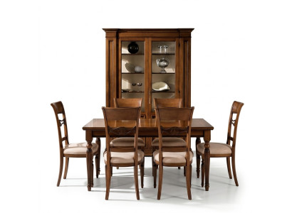 Vitrine Hout Luxe Kasten Klassieke Dressoir Design Meubels Italiaanse Bruin