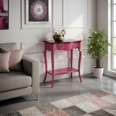 Rosa dressoir console houten console telefoontafel tafel gang wandtafel nieuw