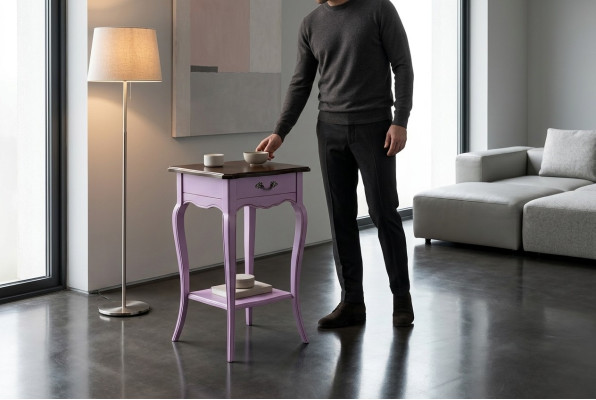 Klassieke nachtkastconsole bijzettafel slaapkamer houten tafels consoles nieuw