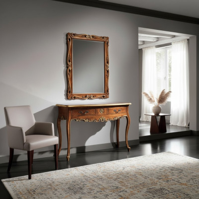 Console dressoir wandtafel Klassieke consoles console tafel met spiegel Luxe