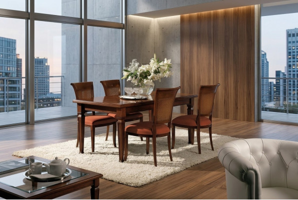 Luxe Italiaanse eettafelontwerp meubels inrichting tafels massief houten tafel nieuw