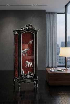 Vitrine kast vitrine woonkamer kasten dressoir Italiaanse meubels hout