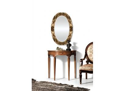 Console tafel dressoir met spiegel luxe meubel set console 2-delig. Gemaakt in Italië.