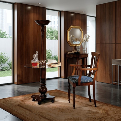 Eetkamerstoelen Luxe fauteuil Stoel Hout Bruin Armstoel Woonkamermeubilair Nieuw