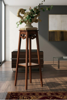 Bloemenstandaard Bloemstandaard Vaasstandaard Massief echt houten bloempotstandaard