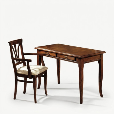 Schrijftafel Secretaris Italiaanse Meubels Tafel Stoel Set Kantoor 2-delig Inrichting