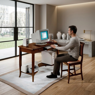 Schrijftafel meubels inrichting secretaire laptoptafel met laden meubels kantoor