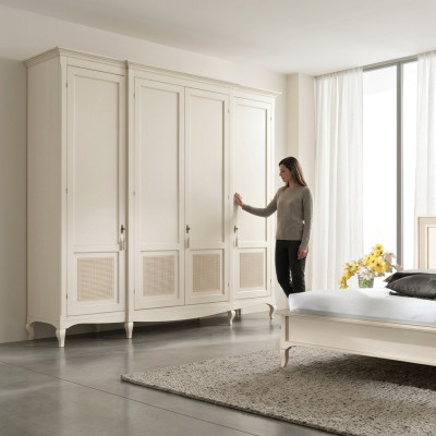 Echt houten kledingkast Houten kast Kast Massief slaapkamer meubels Italië