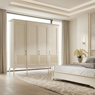 Echt houten kledingkast Houten kast Kast Massief slaapkamer meubels Italië