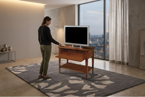 rtv Design dressoir TV laag dressoir tv luxe kast hout bruin meubels nieuw.