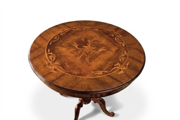 Eetkamertafels Ronde meubels Eettafel Luxe Ronde Tafel Massief Hout Italië Nieuw