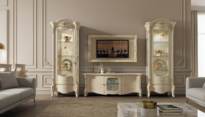 Vitrine glazen kast vitrinekasten woonkamer bekijk kasten Italiaanse meubels NIEUW
