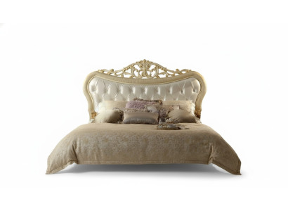 Tweepersoonsbed Bed Luxe Bedden Houten Bedframes Bedframe Beige Ontwerp Modern
