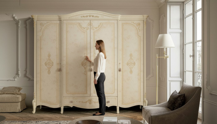 Kledingkast Kast Massief Houten Slaapkamer Meubels Italiaanse Houten Kast