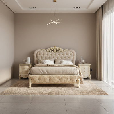 Bedmeubels Tweepersoonsbed Chesterfield Slaapkamermeubels Designbedden Italië Nieuw