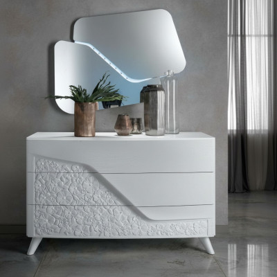 Laden met spiegel houten ladekast meubels kast slaapkamer wit dressoir nieuw