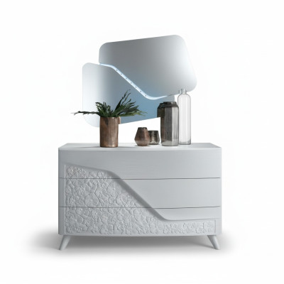 Laden met spiegel houten ladekast meubels kast slaapkamer wit dressoir nieuw