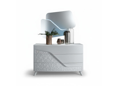 Laden met spiegel houten ladekast meubels kast slaapkamer wit dressoir nieuw